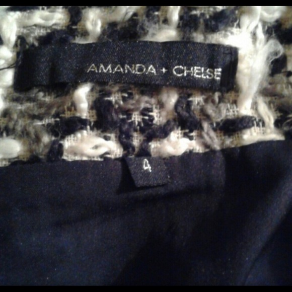 Amanda & Chelsea black, gray & white plaid skirt Size 4 - Picture 5 of 6